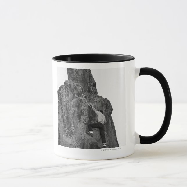 Man Rock Climbing Mug (Right)
