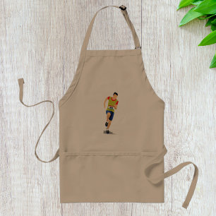 Man Running Athletics Apron