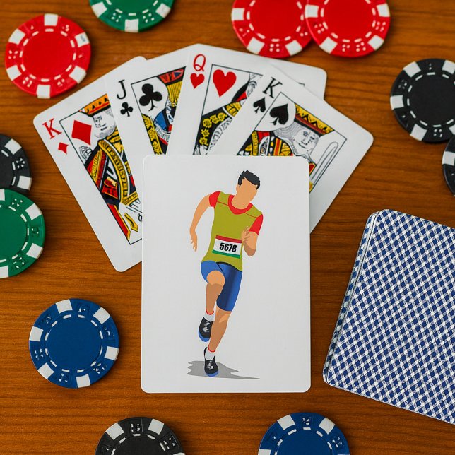 Man Running Athletics Playing Cards (Creator Uploaded)