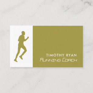 Man Running, Athletics Sportsperson, Sports Coach  Business Card