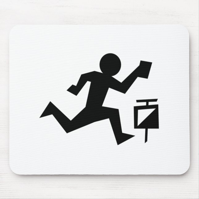 Man Running Mouse Pad (Front)