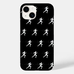 Man Running Runners Silhouette HeartBeat Line  Case-Mate iPhone 14 Case