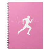 Fun Eat Sleep Run Repeat Sunset Pattern Notebook