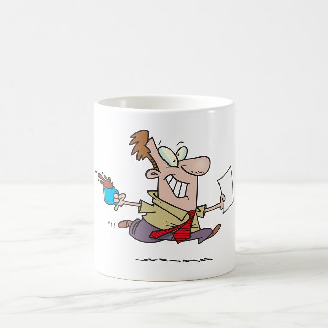 Man Running With Coffee Mug (Creator Uploaded)