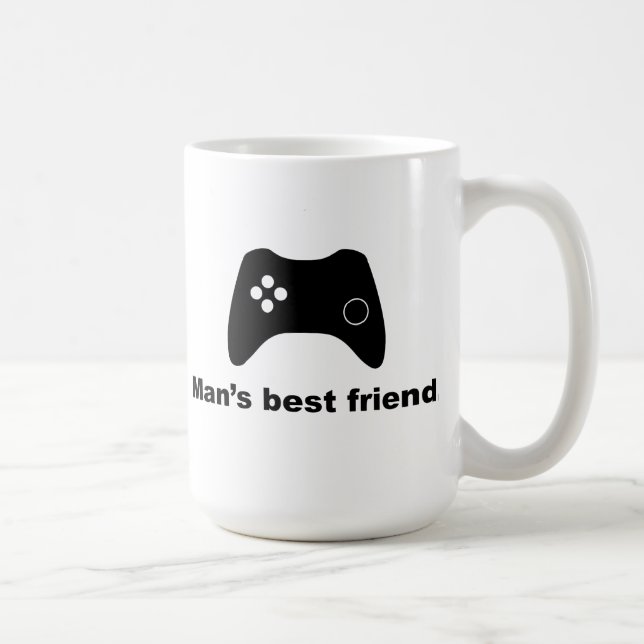 Man’s Best Friend Funny Gamer Mug (Right)