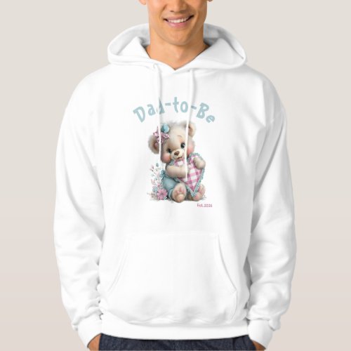 Man’s Hoodie Teddy Bear Baby Shower