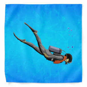 Man SCUBA Diving Bandana