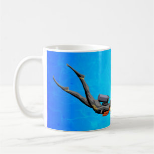 Man SCUBA Diving Coffee Mug