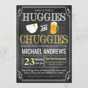 Man Shower Baby Invitation