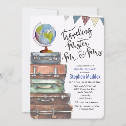 Man Shower Male Bridal Shower Invitation Zazzle