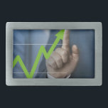 Man showing stock price touchscreen concept belt buckle<br><div class="desc">Man showing stock price touchscreen concept</div>