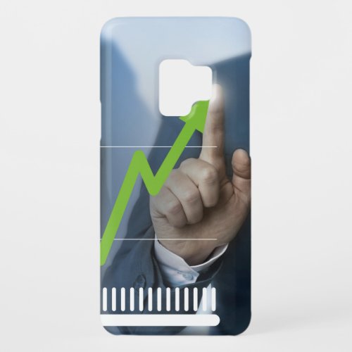 Man showing stock price touchscreen concept Case_Mate samsung galaxy s9 case