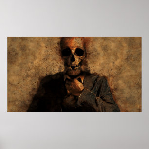 Man skull background texture death poster