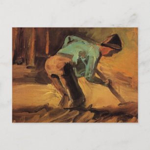 Man Stooping with Stick, Spade by Vincent van Gogh Postcard