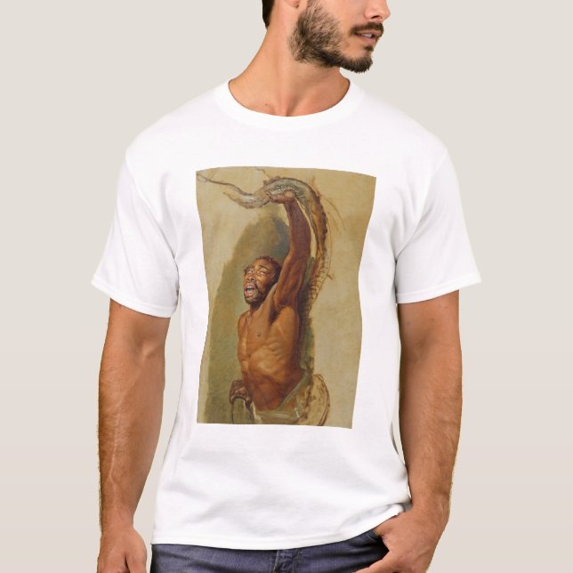Man Struggling with a Boa Constrictor, Study for ' T-Shirt (Front)