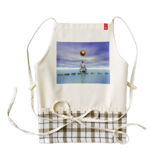 man sun and steps planets zazzle HEART apron