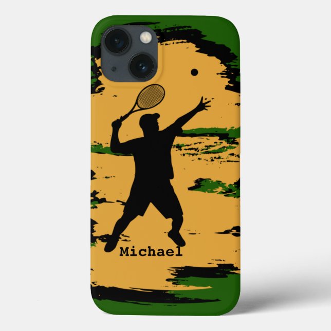 Man Tennis Player Case-Mate iPhone Case (Back)