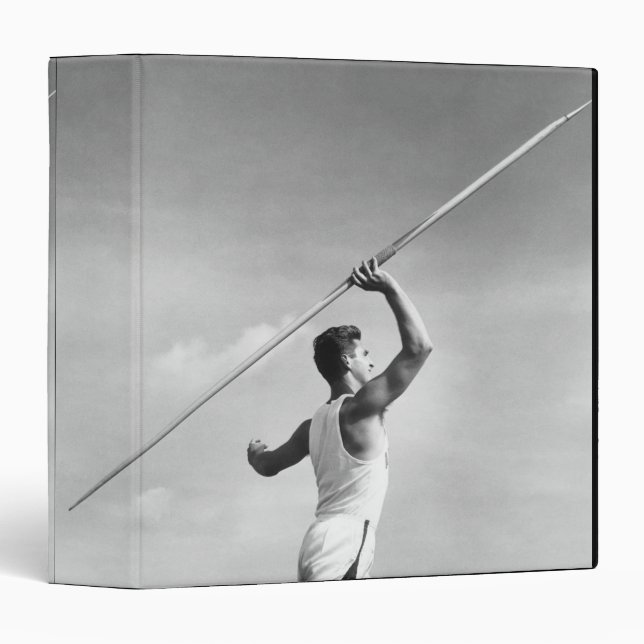 Man Throwing Javelin Binder (Front/Spine)