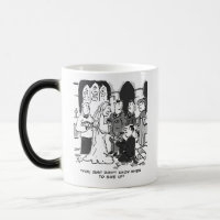 Man Tries to Propose at a Church Wedding - Funny Color Morph Mug