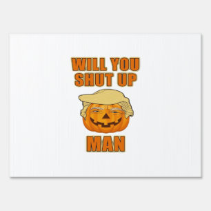 Man, Trumpkin Halloween Sign