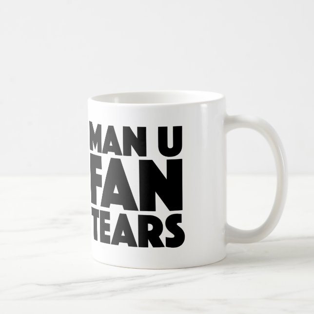Man U Fan Tears Mug For Liverpool & Man City Fans (Right)