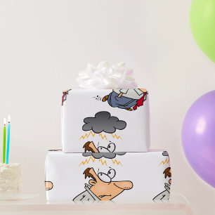 Man Under A Cloud Wrapping Paper