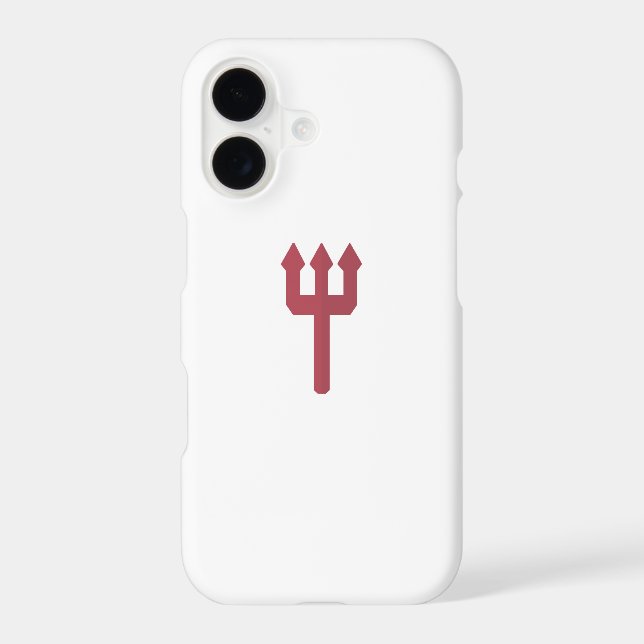 Man United minimalist devil Iphone Case (Back)