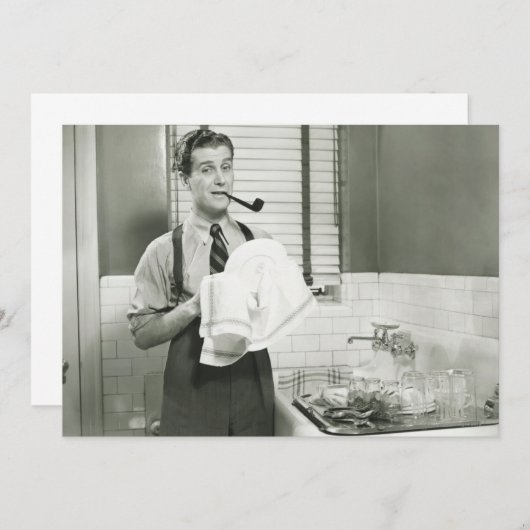 Man Washing Dishes (Front/Back)