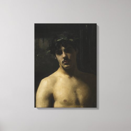 Man Wearing Laurels Canvas Print