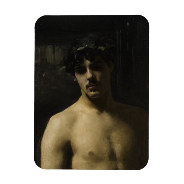 Man Wearing Laurels Magnet (Vertical)