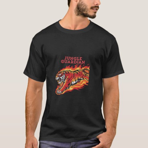 Man wearing Tiger Design Tshirt