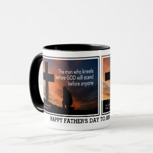 MAN WHO KNEELS BEFORE GOD Christian Father's Day Mug