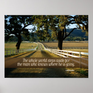 Man Who Knows Inspirational Poster