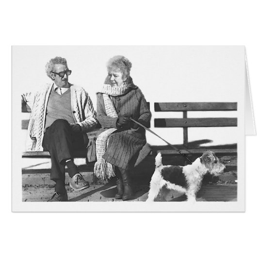 MAN WIFE TERRIER CARD (Front Horizontal)