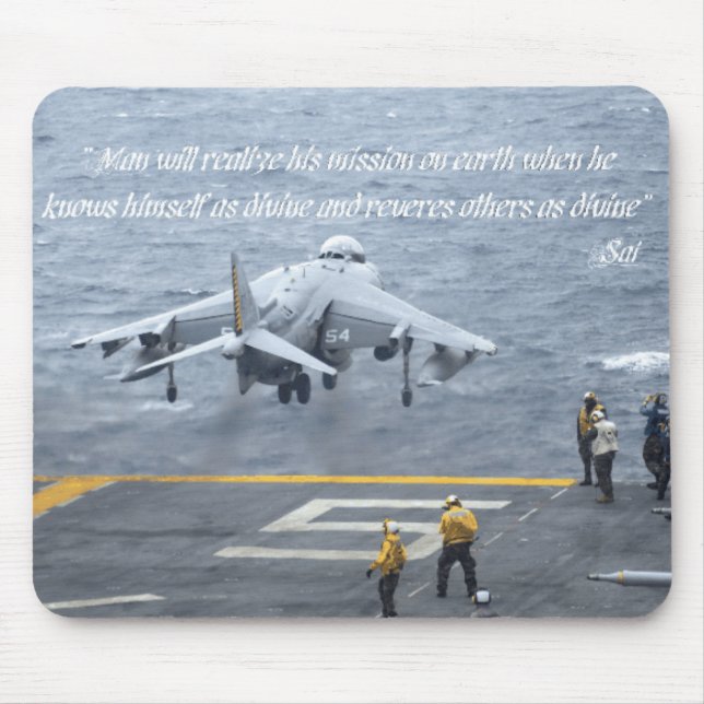 Man will realize his mission on earth mouse pad (Front)