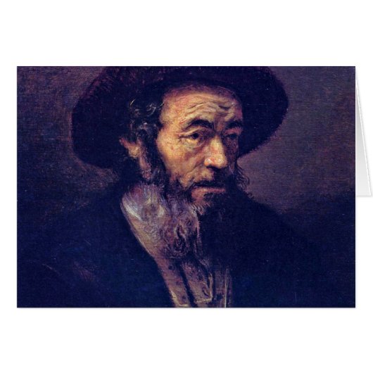 Man With A Beard. By Follower Of Rembrandt (Front Horizontal)