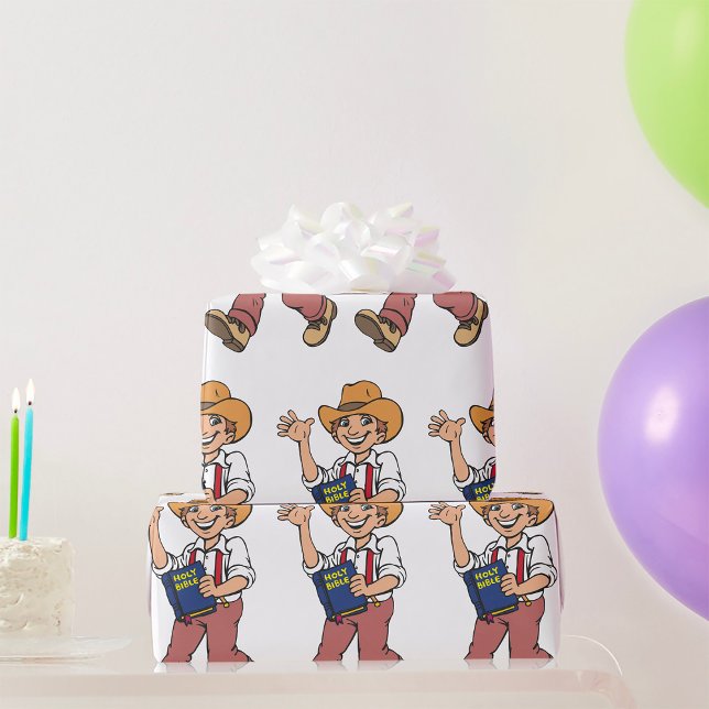 Man With A Bible Wrapping Paper (Creator Uploaded)