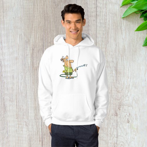Man With A Garden Hose Hoodie
