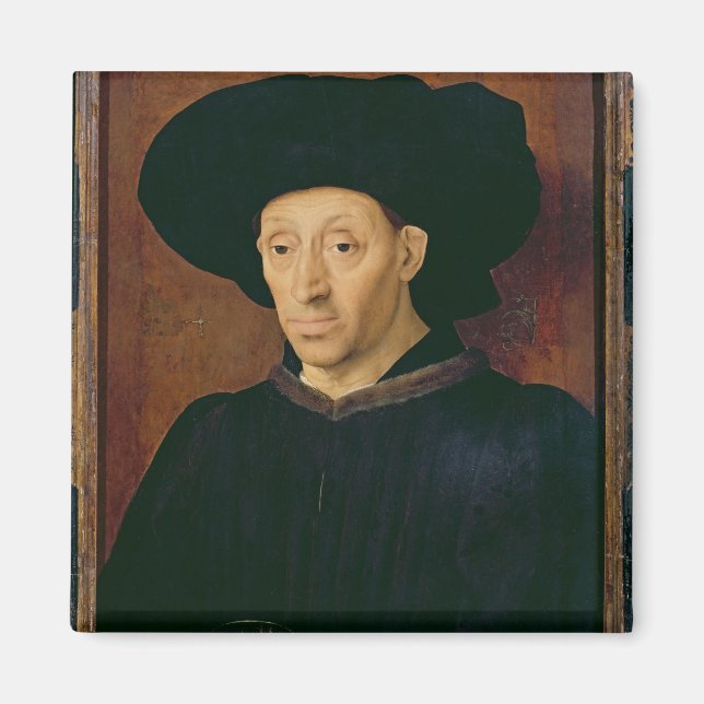 Man with a Glass of Wine Magnet (Front)