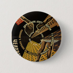 Man with a Movie Camera Poster Button