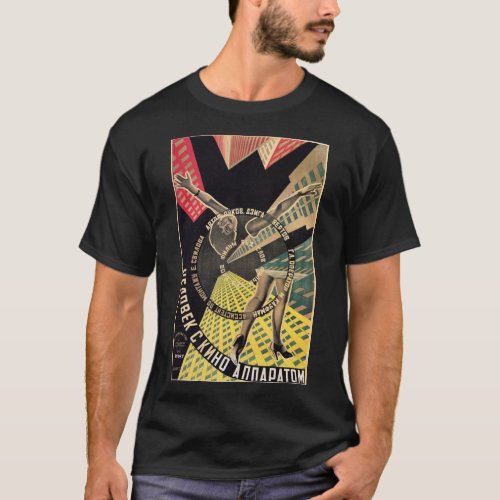 Man with a Movie Camera vintage movie poster 192 T_Shirt