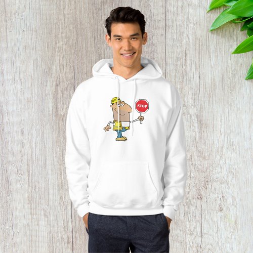 Man With A Stop Sign Hoodie