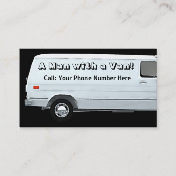Man With A Van #2a Business / Profile Cards by sc0001 at Zazzle