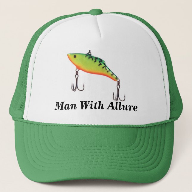 Man With Allure Fishing Sports Cap (Front)