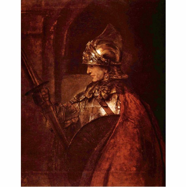 Man With Arms (Alexander The Great) By Rembrandt Cutout (Front)