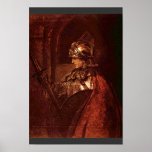 Man With Arms (Alexander The Great) By Rembrandt Poster