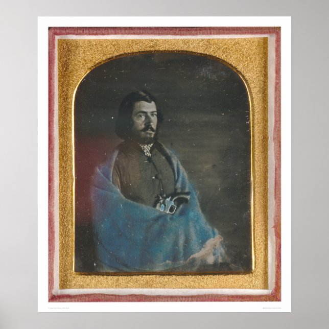 Man with blue cloak and revolver (40455) poster (Front)