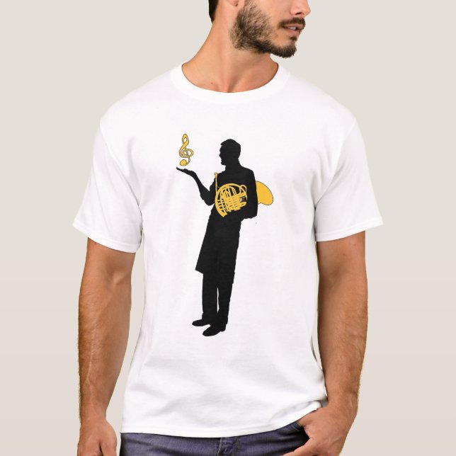 Man with French Horn T-shirt (Front)