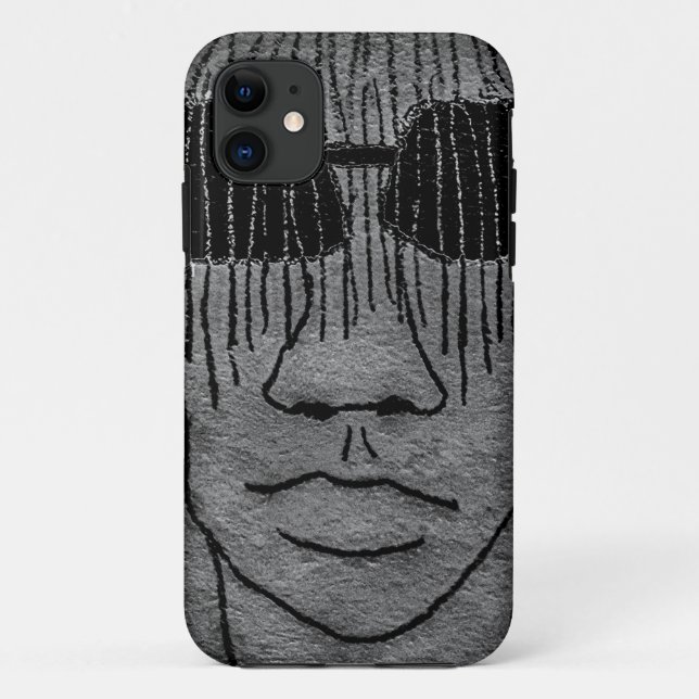 Man with glasses portrait drawing Case-Mate iPhone case (Back)