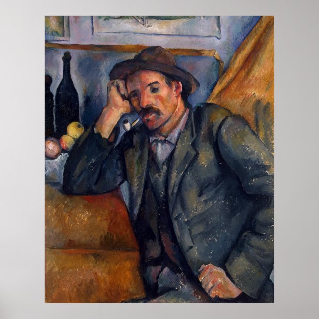 Man With Pipe - Paul Cezanne - c1890 Poster (Front)
